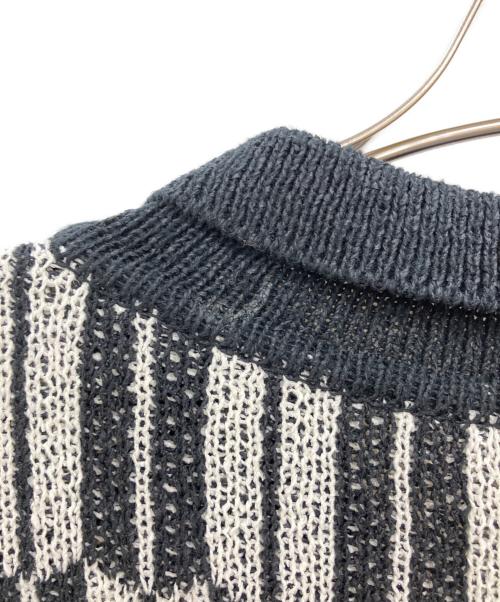 Needles（ニードルズ）Needles (ニードルズ) POLO SWEATER - ARROW ブラック×ホワイト サイズ:Mの古着・服飾アイテム