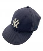 New Era×LOOPWHEELERニューエラ×ループウィラー）の古着「キャップ」｜ネイビー