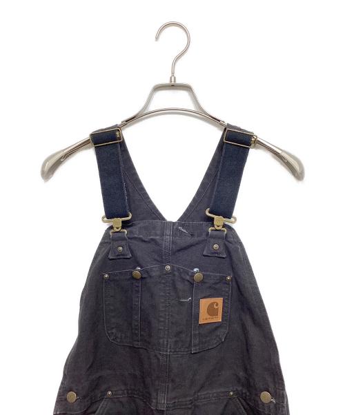 CarHartt（カーハート）CarHartt (カーハート) ダブルニーダックオーバーオール ブラック サイズ:32×30の古着・服飾アイテム