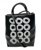 LAYASレイヤーズ）の古着「サークル柄バック」｜ブラック