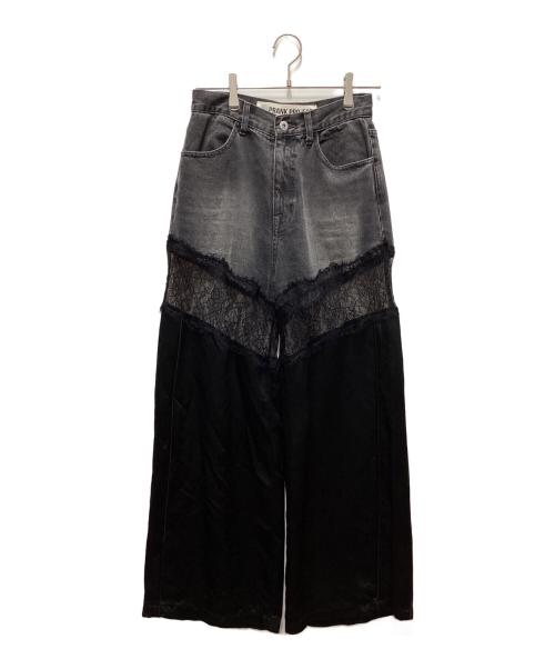 PRANK PROJECT（プランクプロジェクト）PRANK PROJECT (プランクプロジェクト) Denim Lace Blocking Pants インディゴ サイズ:38の古着・服飾アイテム