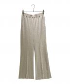 DEUXIEME CLASSEドゥーズィエム クラス）の古着「リブニットパンツGY73」｜ベージュ