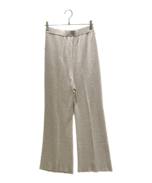 DEUXIEME CLASSE（ドゥーズィエム クラス）DEUXIEME CLASSE (ドゥーズィエム クラス) リブニットパンツGY73 ベージュ サイズ:38の古着・服飾アイテム