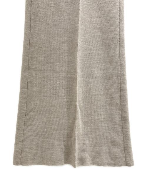 DEUXIEME CLASSE（ドゥーズィエム クラス）DEUXIEME CLASSE (ドゥーズィエム クラス) リブニットパンツGY73 ベージュ サイズ:38の古着・服飾アイテム