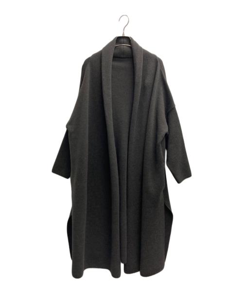 DEUXIEME CLASSE（ドゥーズィエム クラス）Deuxieme Classe (ドゥーズィエム クラス) スムースニットガウンコート ブラウン サイズ:記載無しの古着・服飾アイテム