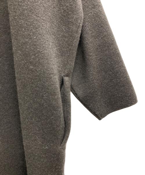 DEUXIEME CLASSE（ドゥーズィエム クラス）Deuxieme Classe (ドゥーズィエム クラス) スムースニットガウンコート ブラウン サイズ:記載無しの古着・服飾アイテム