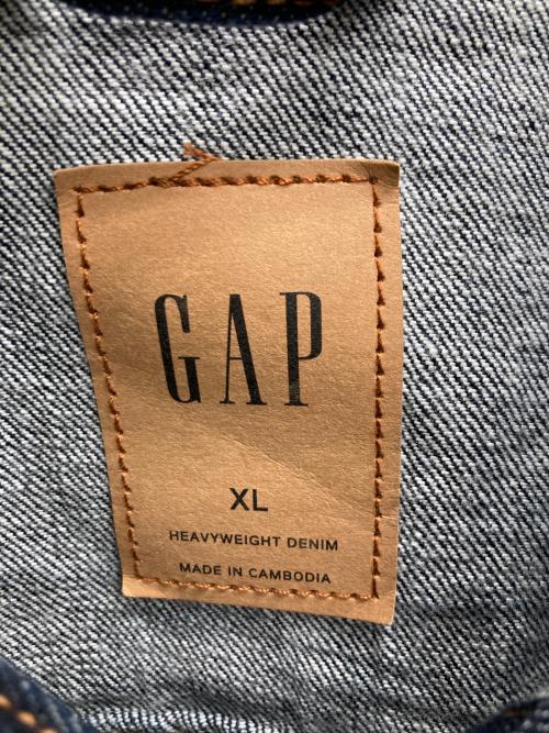 GAP（ギャップ）GAP (ギャップ) 2ND heavy weight denim jacket（２ND　ヘビー　ウェイト　デニム　ジャケット） インディゴ サイズ:XLの古着・服飾アイテム