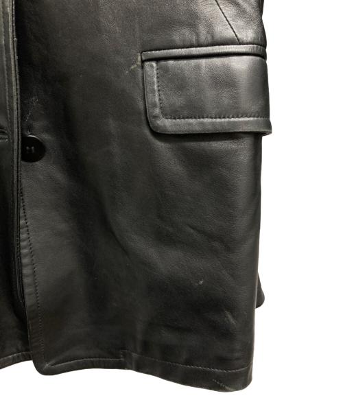 BALMAIN（バルマン）BALMAIN (バルマン) ラムレザージャケット ブラック サイズ:9の古着・服飾アイテム