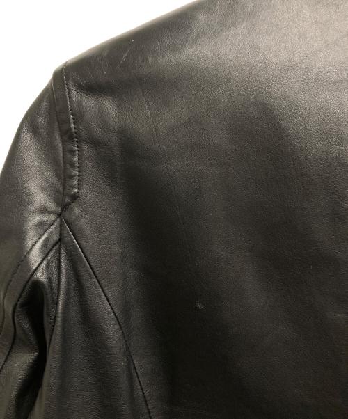 BALMAIN（バルマン）BALMAIN (バルマン) ラムレザージャケット ブラック サイズ:9の古着・服飾アイテム