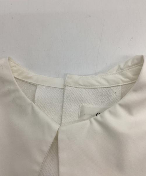 OHGA（オオガ）OHGA (オオガ) ビッグカラーフリルブラウス ホワイト サイズ:Ｍの古着・服飾アイテム