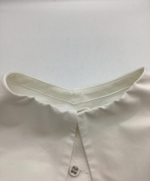 OHGA（オオガ）OHGA (オオガ) ビッグカラーフリルブラウス ホワイト サイズ:Ｍの古着・服飾アイテム