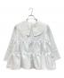 OHGA (オオガ) ビッグカラーフリルブラウス ホワイト サイズ:Ｍ：5000円