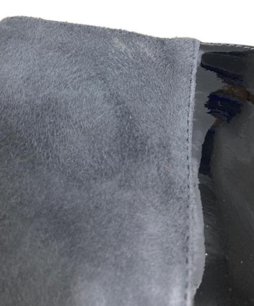 FABIO RUSCONI（ファビオルスコーニ）FABIO RUSCONI (ファビオルスコーニ) スウェード×エナメルショートブーツ グレー×ブラック サイズ:38の古着・服飾アイテム