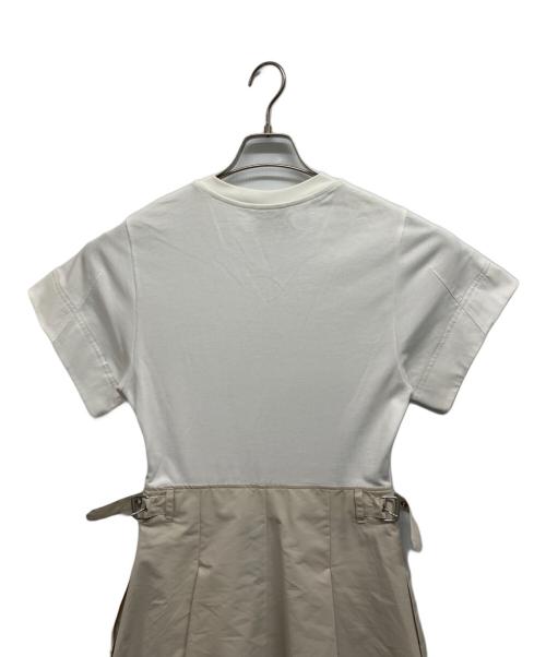 3.1 phillip lim（スリーワンフィリップリム）3.1 phillip lim (スリーワンフィリップリム) ドッキングワンピース ホワイトの古着・服飾アイテム