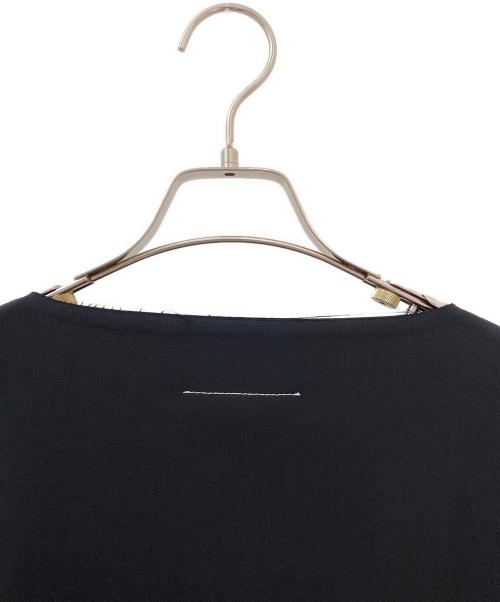 MM6 Maison Margiela（エムエムシックスメゾンマルジェラ）MM6 Maison Margiela (エムエムシックスメゾンマルジェラ) ウールVネックミニワンピース グレー サイズ:Sの古着・服飾アイテム