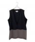 MM6 Maison Margiela（エムエムシックスメゾンマルジェラ）の古着「ウールVネックミニワンピース」｜グレー