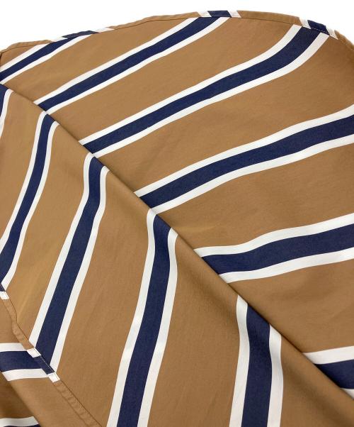 sacai（サカイ）sacai (サカイ) ニットドッキングストライプシャツワンピース　20-05036 グリーン サイズ:1の古着・服飾アイテム