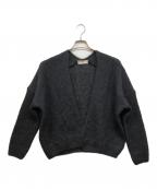evam evaエヴァムエヴァ）の古着「モヘアシルクカーディガン」｜グレー