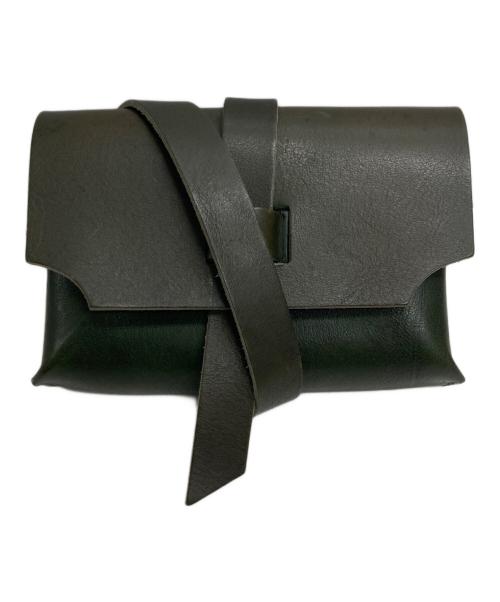 archi（アーキ）ARCHI (アーキ) LEATHER BODYバッグ（レザー　ボディ　バッグ） グリーンの古着・服飾アイテム