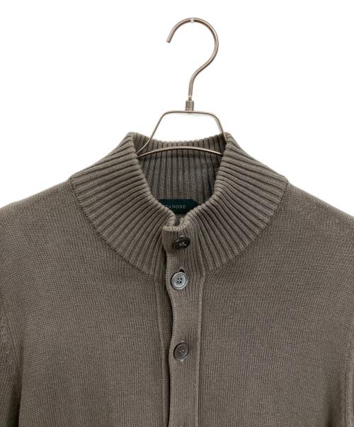 Zanone（ザノーネ）Zanone (ザノーネ) コットン ニット ブルゾン/CHIOTO グレー サイズ:50の古着・服飾アイテム