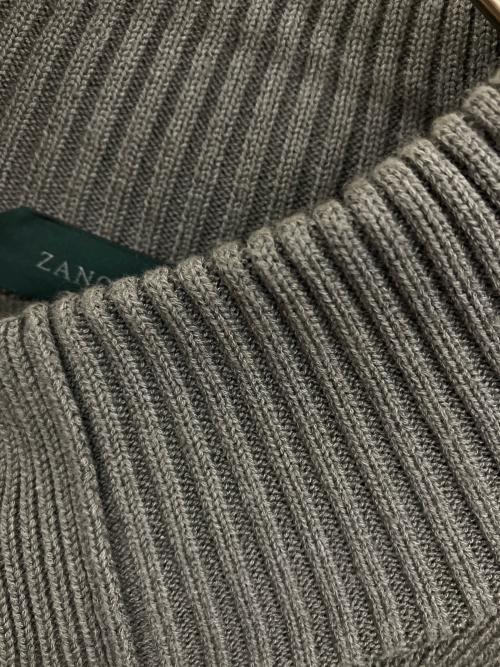Zanone（ザノーネ）Zanone (ザノーネ) コットン ニット ブルゾン/CHIOTO グレー サイズ:50の古着・服飾アイテム