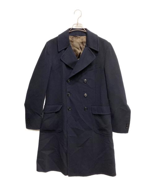 Belvest（ベルヴェスト）Belvest (ベルヴェスト) ウールフランネルダブルチェスターフィールドコート ネイビー サイズ:50の古着・服飾アイテム