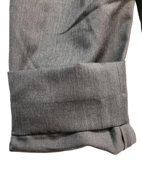 YLEVE（イレーヴ）YLEVE (イレーヴ) ウールモヘアギャバジンストレートレッグパンツ チャコールグレー サイズ:3の古着・服飾アイテム