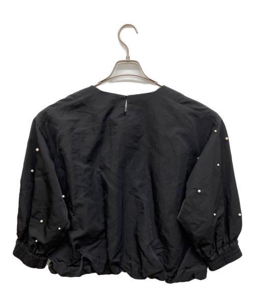 BEARDSLEY（ビアズリー）BEARDSLEY (ビアズリー) ランダムパールトップス ブラック サイズ:FREEの古着・服飾アイテム
