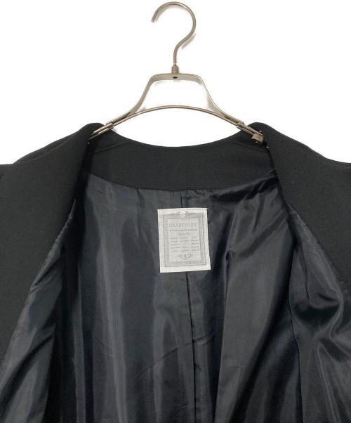 BEARDSLEY（ビアズリー）BEARDSLEY (ビアズリー) ダンボールギャザーコート ブラック サイズ:Fの古着・服飾アイテム