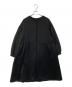 BEARDSLEY（ビアズリー）の古着「ダンボールギャザーコート」｜ブラック