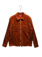 SUPREMEシュプリーム）の古着「Velvet Zip Up Shirt」｜ブラウン