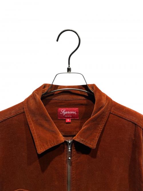 SUPREME（シュプリーム）SUPREME (シュプリーム) Velvet Zip Up Shirt ブラウン サイズ:Ｍの古着・服飾アイテム