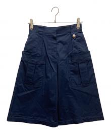 LOUIS VUITTON（ルイ ヴィトン）の古着「ロゴボタンバミューダパンツ」｜ネイビー