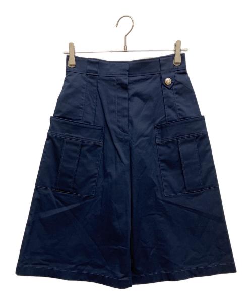 LOUIS VUITTON（ルイ ヴィトン）LOUIS VUITTON (ルイ ヴィトン) ロゴボタンバミューダパンツ ネイビー サイズ:SIZE36 未使用品の古着・服飾アイテム