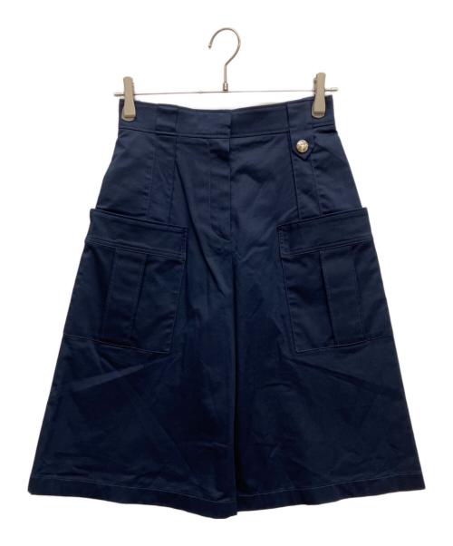 LOUIS VUITTON（ルイ ヴィトン）LOUIS VUITTON (ルイ ヴィトン) ロゴボタンバミューダパンツ ネイビー サイズ:36の古着・服飾アイテム