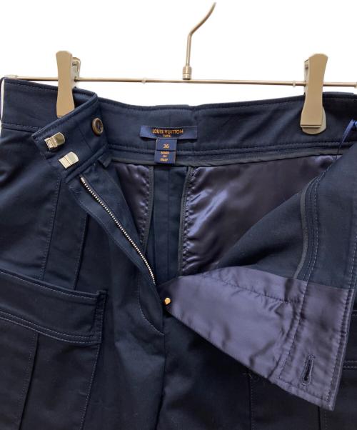 LOUIS VUITTON（ルイ ヴィトン）LOUIS VUITTON (ルイ ヴィトン) ロゴボタンバミューダパンツ ネイビー サイズ:36の古着・服飾アイテム