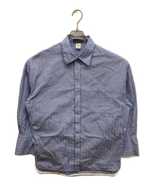 uncrave（アンクレイヴ）uncrave (アンクレイヴ) THOMAS MASON BIGシャツ ブルー サイズ:FREEの古着・服飾アイテム