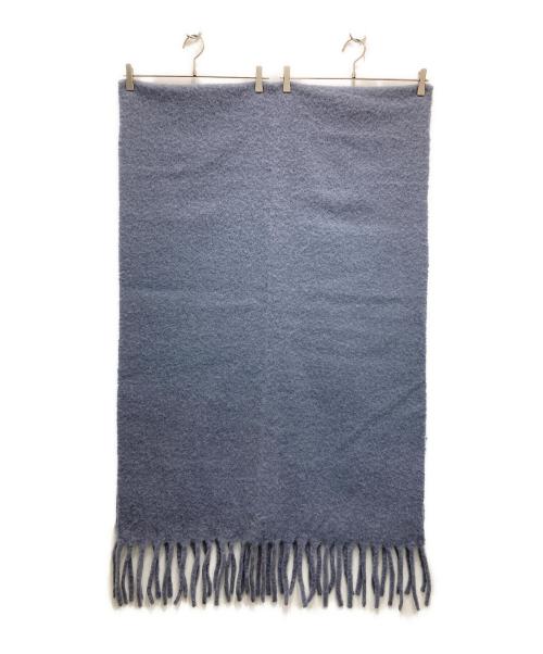ASAUCE MELER（アソースメレ）ASAUCE MELER (アソースメレ) アルパカ混大判ストール ブルーの古着・服飾アイテム