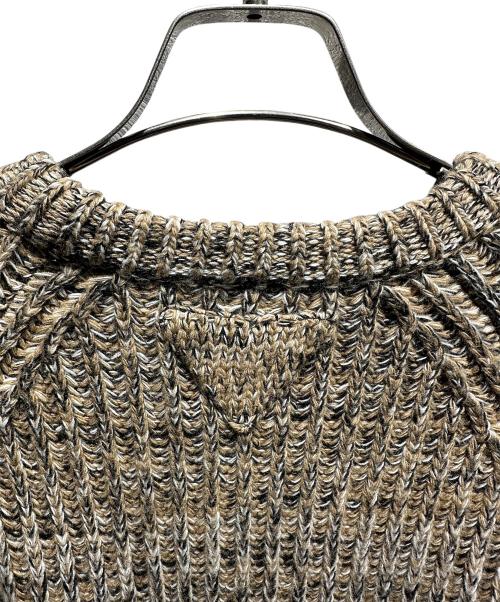 PRADA（プラダ）PRADA (プラダ) カシミヤウールクルーネックニット ブラウン サイズ:38の古着・服飾アイテム