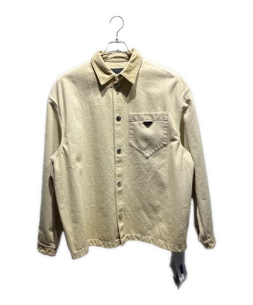 PRADA（プラダ）PRADA (プラダ) ヴィンテージ ブルデニム シャツジャケット/デニムジャケット/GEC066 ナチュラル サイズ:Lの古着・服飾アイテム