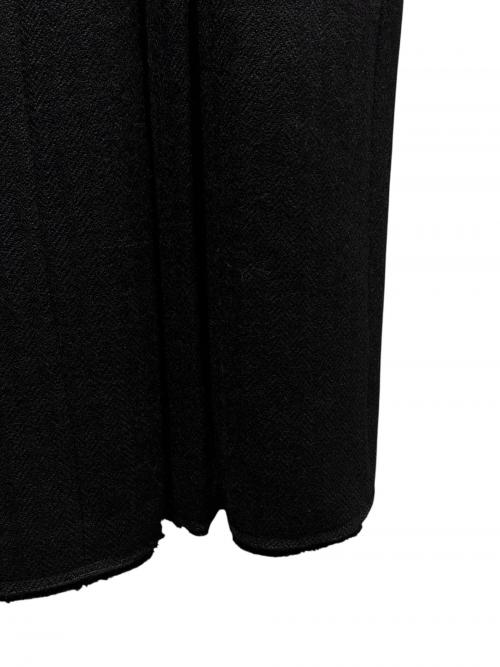 PRADA（プラダ）PRADA (プラダ) 半袖シェブロンウールドレス ブラック サイズ:36の古着・服飾アイテム