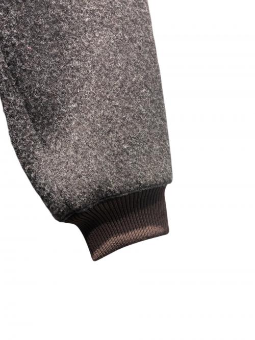 PRADA（プラダ）PRADA (プラダ) ウール ブルゾンジャケット シアリング襟付き ブラウン サイズ:52の古着・服飾アイテム