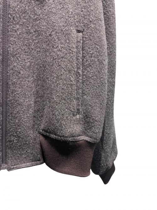 PRADA（プラダ）PRADA (プラダ) ウール ブルゾンジャケット シアリング襟付き ブラウン サイズ:52の古着・服飾アイテム