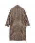 23区 (ニジュウサンク) ループヤーンチェックツイードロングコート ブラウン サイズ:40：15000円