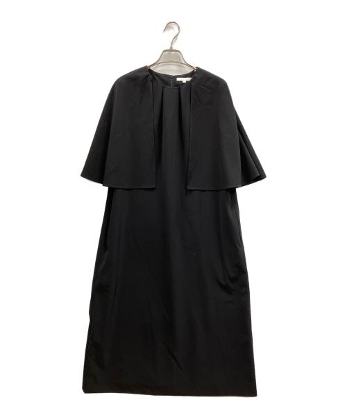 自由区（ジユウク）自由区 (ジユウク) ドレープスリーブワンピース ネイビー サイズ:40の古着・服飾アイテム