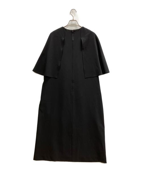 自由区（ジユウク）自由区 (ジユウク) ドレープスリーブワンピース ネイビー サイズ:40の古着・服飾アイテム