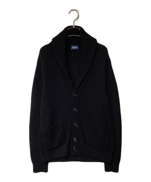 Drumohr（ドルモア）Drumohr (ドルモア) ショールカラー ウール カーディガン ブラウン サイズ:46の古着・服飾アイテム