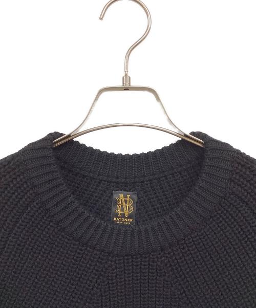 BATONER（バトナ―）BATONER (バトナ―) SIGNATURE CREW NECK ブラック サイズ:４の古着・服飾アイテム
