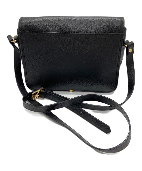 Yves Saint Laurent（イヴサンローラン）Yves Saint Laurent (イヴサンローラン) カサンドラロゴステッチショルダーバッグ ブラックの古着・服飾アイテム