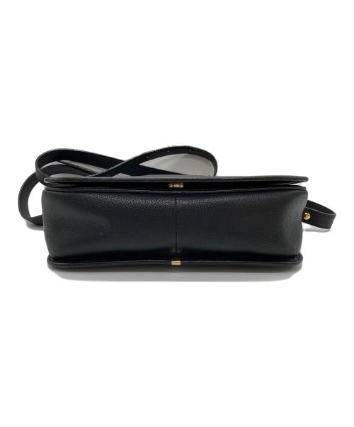Yves Saint Laurent（イヴサンローラン）Yves Saint Laurent (イヴサンローラン) カサンドラロゴステッチショルダーバッグ ブラックの古着・服飾アイテム